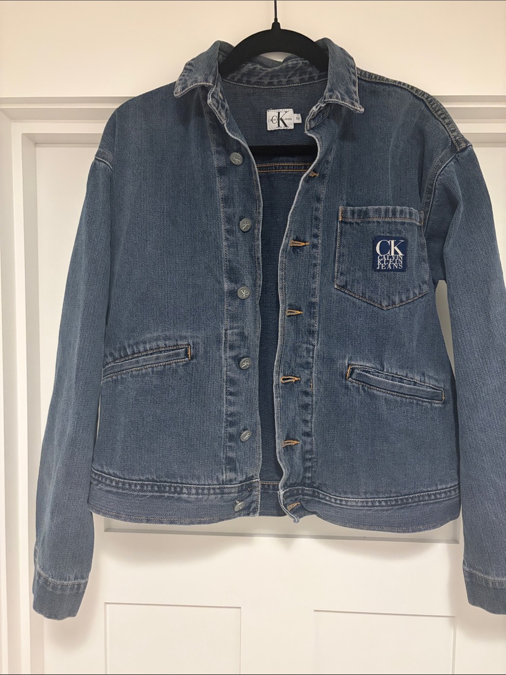Vintage Calvin Klein Jean Jacket 100% Cotton Made in USA